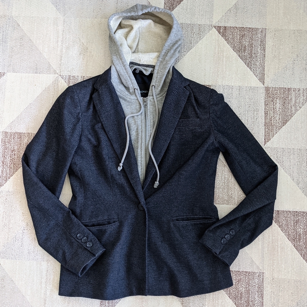 **NWOT***BLAZER W/REMOVABLE HOODIE***CYNTHIA ROWLY